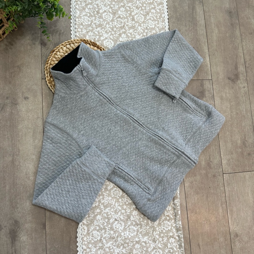 Vintage Rafaella Women’s Quilted Full Zip Sweater Jacket Size Medium - Picture 10 of 11